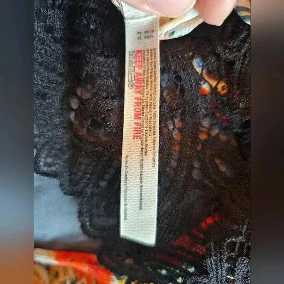 Intimately Free People Bodysuit Top Women’s Size XS Floral ~ Say It To Me - Picture 12 of 12